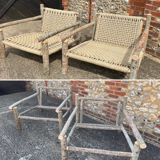 After_Before_plain - Cane+Rush at sportsmanscorner Rustic garden chairs