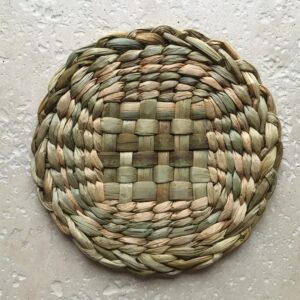 Rush mat 20cm plait border