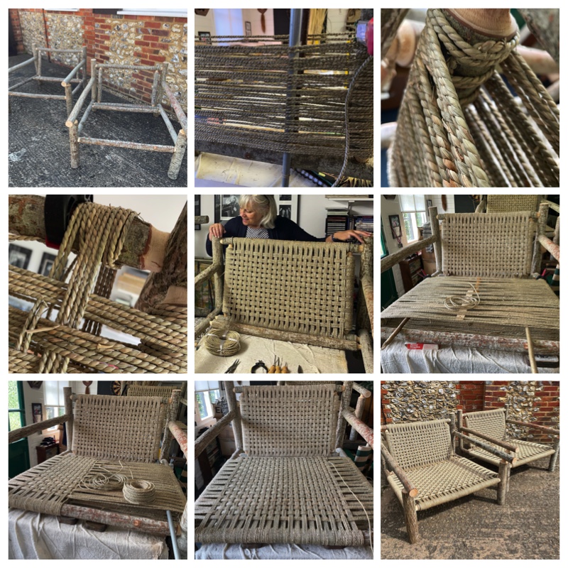 Rustic kitchen garden chairs - Cane+Rush at sportsmanscorner Rustic kitchen garden chairs